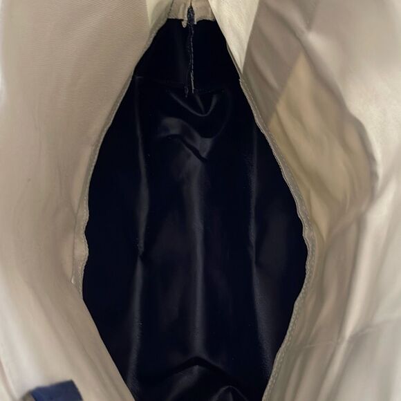 Pottery Barn Kids Canvas Beach Tote Large Red Blue NWT - Picture 3 of 7